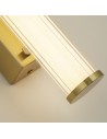 Searchlight® I Аплик Clamp - златист метал, оребрен прозрачен и опалов дифузер I 1 x LED - 63124-1GO - 3