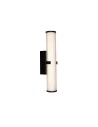 Searchlight® I Аплик Clamp - черен метал, оребрен прозрачен и опалов дифузер I 1 x LED - 63125-1BK