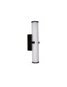 Searchlight® I Аплик Clamp - черен метал, оребрен прозрачен и опалов дифузер I 1 x LED - 63125-1BK - 2