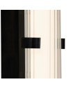 Searchlight® I Аплик Clamp - черен метал, оребрен прозрачен и опалов дифузер I 1 x LED - 63125-1BK - 3