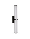 Searchlight® I Аплик Clamp - черен метал, оребрен прозрачен и опалов дифузер I 1 x LED - 63126-1BK - 2