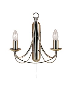 Searchlight® I Аплик Maypole - Античен месинг I 2 x E14 - 6342-2AB - Цена | LEDs4economy