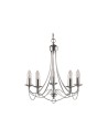 Searchlight® I Пендел Maypole - сатенено сребрист метал I 5 x E14 - 6345-5SS - 2