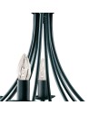 Searchlight® I Пендел Maypole - черен метал I 8 x E14 - 6348-8BK - 2