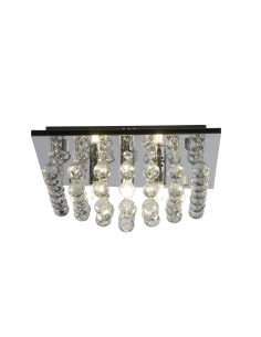 Searchlight® I Плафон Hanna - хром и прозрачен кристал I 4 x G9 - 6404-4CC - Цена | LEDs4economy