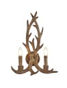 Searchlight® I Аплик Stag - кафява смола I 2 x E14 - 6412-2BR