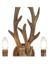 Searchlight® I Аплик Stag - кафява смола I 2 x E14 - 6412-2BR - 2