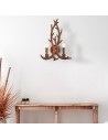 Searchlight® I Аплик Stag - кафява смола I 2 x E14 - 6412-2BR - 4