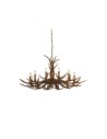 Searchlight® I Пендел Stag - кафява смола I 12 x E14 - 6416-12BR