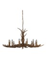 Searchlight® I Пендел Stag - кафява смола I 12 x E14 - 6416-12BR - 2