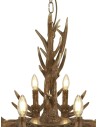 Searchlight® I Пендел Stag - кафява смола I 12 x E14 - 6416-12BR - 3