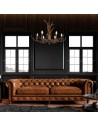 Searchlight® I Пендел Stag - Кафява смола I 6 x E14 - 6416-6BR - 5