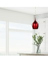 Searchlight® I Vibrant Пендел - металически червен метал I 1 x E27 - 6461-26RE - 5