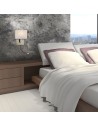 Searchlight® I Аплик Hotel - античен месинг, метал и бял плат I 1 x E27 - 6519AB - 5