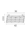 Searchlight® I Modena LED плафон, хром и прозрачен кристал I x LED (SMD) - 65810-420CC - 4