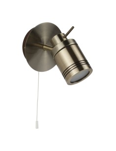 Searchlight® I Samson Спот - античен месинг, метал I 1 x GU10 - 6601AB - Цена | LEDs4economy 2