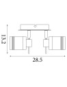 Searchlight® I Спот Samson - Античен месинг, метал I 3 x GU10 - 6603AB - 4