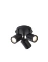Searchlight® I Спот Samson - черен метал I 3 x GU10 - 6603BK