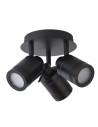 Searchlight® I Спот Samson - черен метал I 3 x GU10 - 6603BK - 2