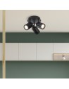 Searchlight® I Спот Samson - черен метал I 3 x GU10 - 6603BK - 5