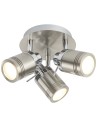 Searchlight® I Спот Samson - сатенено сребрист метал I 3 x GU10 - 6603SS