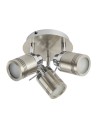 Searchlight® I Спот Samson - сатенено сребрист метал I 3 x GU10 - 6603SS - 2