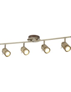 Searchlight® I Спот Samson - Античен месинг, метал I 4 x GU10 - 6604AB - Цена | LEDs4economy