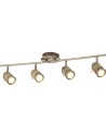 Searchlight® I Спот Samson - Античен месинг, метал I 4 x GU10 - 6604AB