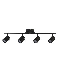 Searchlight® I Спот Samson - черен метал I 4 x GU10 - 6604BK - Цена | LEDs4economy 2