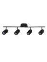 Searchlight® I Спот Samson - черен метал I 4 x GU10 - 6604BK - 2
