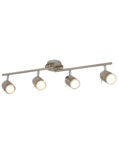 Searchlight® I Спот Samson - сатенено сребрист метал I 4 x GU10 - 6604SS - Цена | LEDs4economy