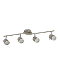 Searchlight® I Спот Samson - сатенено сребрист метал I 4 x GU10 - 6604SS - Цена | LEDs4economy 2