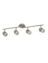 Searchlight® I Спот Samson - сатенено сребрист метал I 4 x GU10 - 6604SS - 2