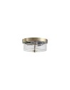 Searchlight® I Preston плафон, античен месинг и стъкло I 2 x E27 - 66210-2AB - 2
