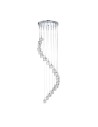 Searchlight® I Пендел Ice Cube - хромиран метал и стъкло I 20 x LED - 6720-20-LED