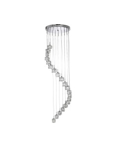 Searchlight® I Пендел Ice Cube - хромиран метал и стъкло I 20 x LED - 6720-20-LED - Цена | LEDs4economy 2