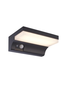 Searchlight® I Solar Аплик за външна употреба - черен метал и бял поликарбонат I 1 x LED - 67417BK - Цена | LEDs4economy