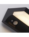 Searchlight® I Solar Аплик за външна употреба - черен метал и бял поликарбонат I 1 x LED - 67417BK - 3