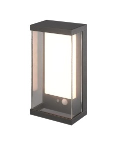 Searchlight® I Solar Аплик за външна употреба - черен метал и бял поликарбонат I 1 x LED - 67419BK - Цена | LEDs4economy