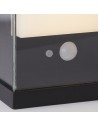 Searchlight® I Solar Аплик за външна употреба - черен метал и бял поликарбонат I 1 x LED - 67419BK - 3