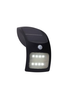 Searchlight® I Solar Аплик за външна употреба - черен метал и бял поликарбонат I 8 x LED - 67420BK-PIR - Цена | LEDs4economy