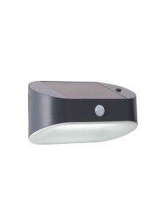 Searchlight® I Solar Аплик за външна употреба - черен метал и бял поликарбонат I 1 x LED - 67421BK-PIR - Цена | LEDs4economy