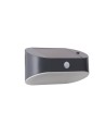 Searchlight® I Solar Аплик за външна употреба - черен метал и бял поликарбонат I 1 x LED - 67421BK-PIR - 2