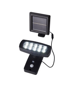 Searchlight® I Solar Аплик за външна употреба - ABS и прозрачен поликарбонат I 1 x LED - 67423BK-PIR - Цена | LEDs4economy