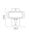 Searchlight® I Solar Аплик за външна употреба - ABS и прозрачен поликарбонат I 1 x LED - 67423BK-PIR - 4