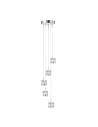 Searchlight® I Пендел Ice Cube - хромиран метал и стъкло I 5 x LED - 6775-5-LED