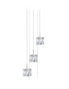 Searchlight® I Пендел Ice Cube - хромиран метал и стъкло I 5 x LED - 6775-5-LED - 2