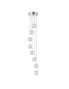 Searchlight® I Пендел Ice Cube - хромиран метал и стъкло I 8 x LED - 6778-8-LED