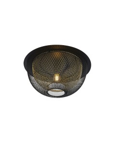 Searchlight® I Honeycomb плафон - Черен метал и златна мрежа I 1 x E27 - 6840BGO - Цена | LEDs4economy