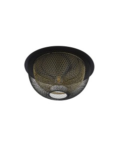 Searchlight® I Honeycomb плафон - Черен метал и златна мрежа I 1 x E27 - 6840BGO - Цена | LEDs4economy 2